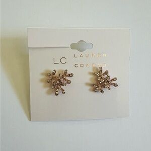 NWT LC Lauren Conrad Rose Gold Floral Earrings✨